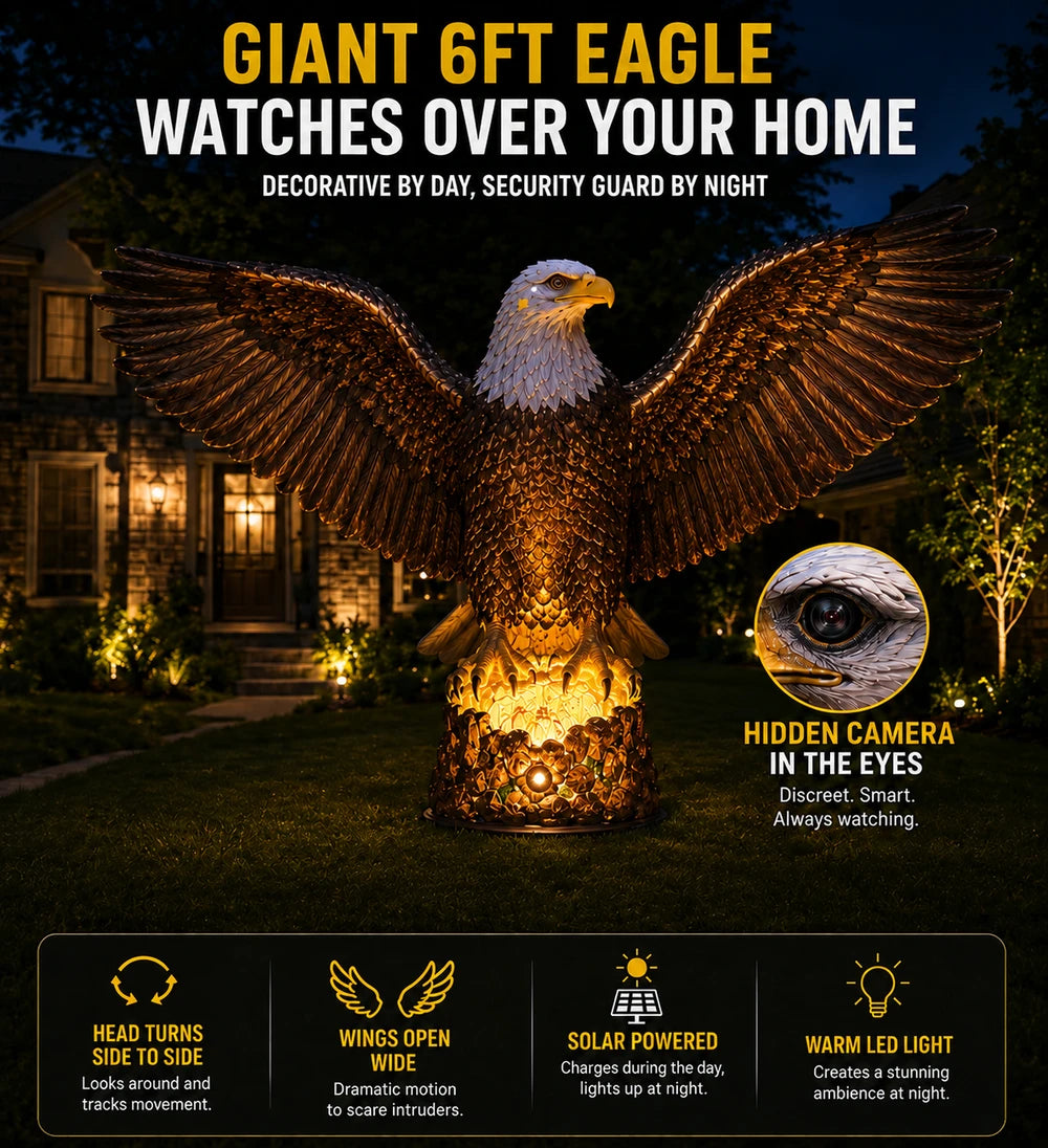 Eagle Security Camera Lawn Light