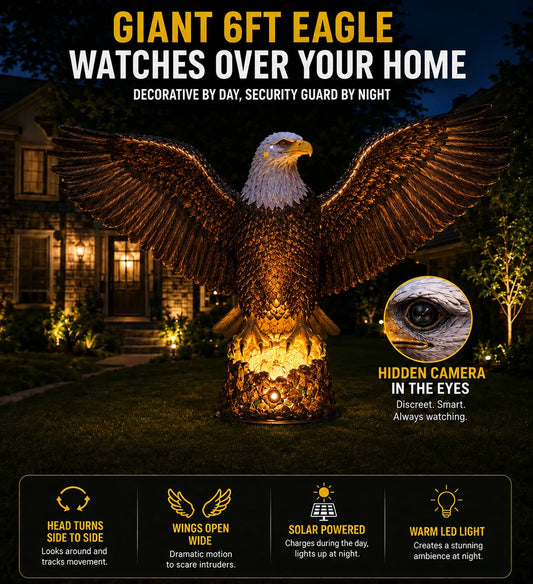 Eagle Security Camera Lawn Light