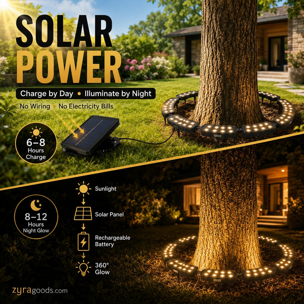 Solar Ring Tree Light
