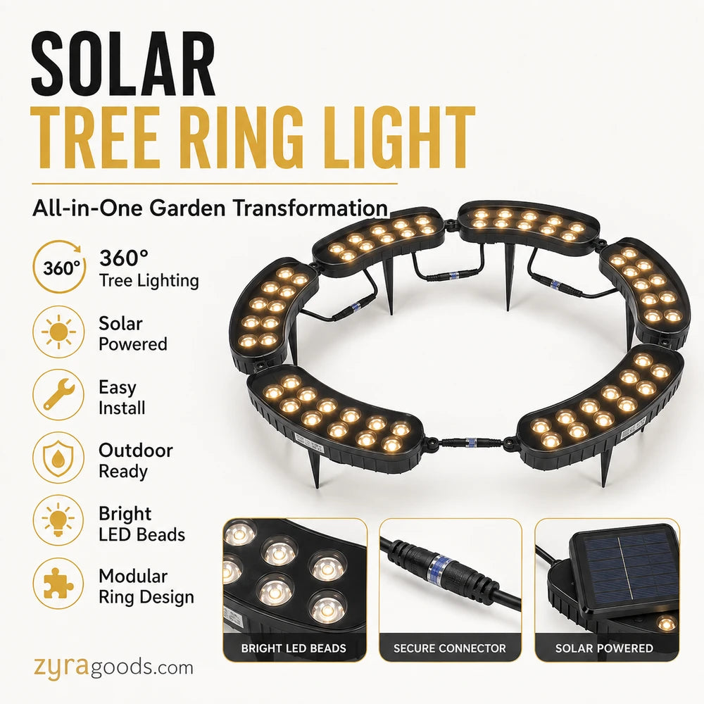 Solar Ring Tree Light
